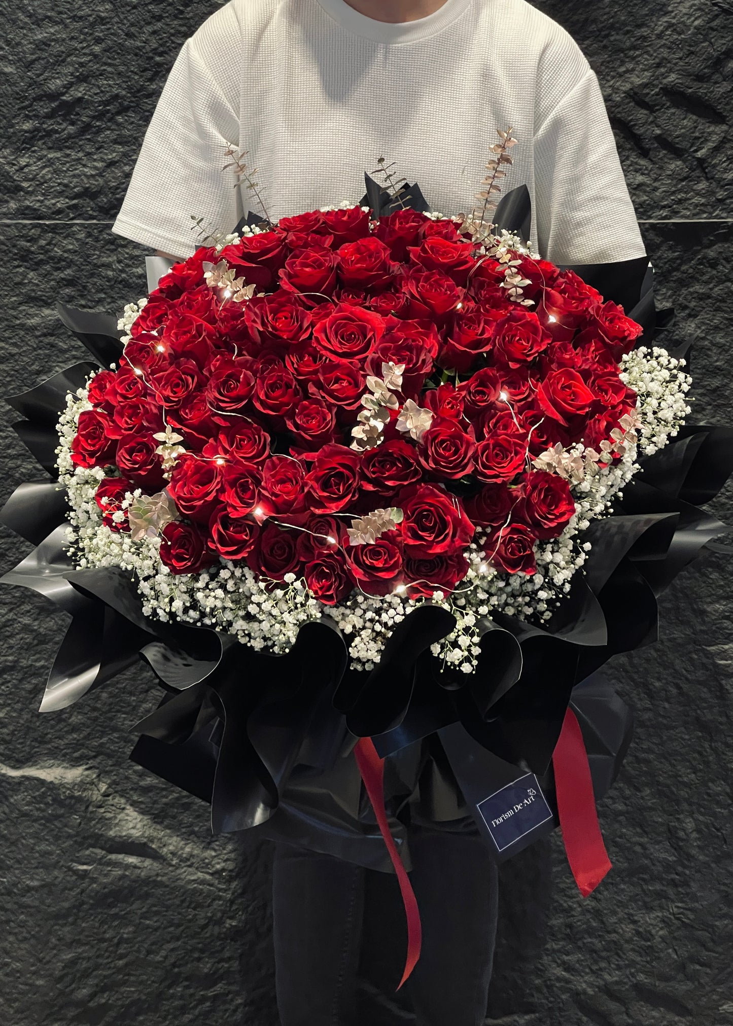 99 Stalks Bizarre Red Roses | Giant Premium Bouquet